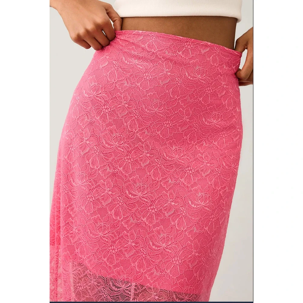 Anthropologie Sheer Lace Skirt - New Size 16 - Picture 4 of 6